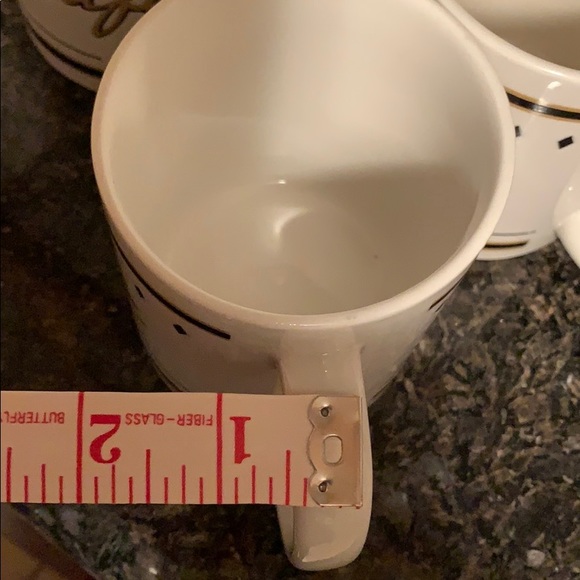 Set of 6 coffee Roman numerals ceramic mugs - Picture 8 of 8